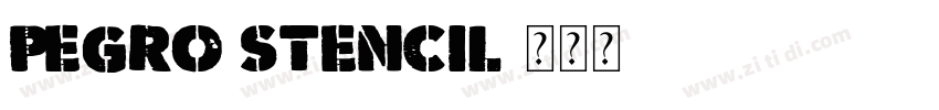 Pegro Stencil字体转换